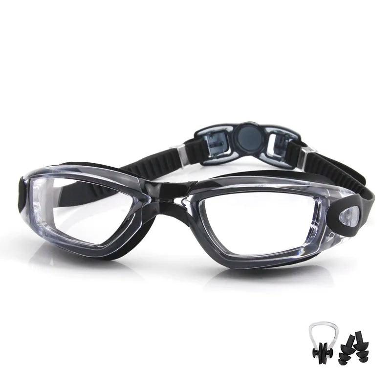 Swimming Goggles for Men & Women โ Anti-Fog UV Protection, Waterproof, Adjustable Silicone Swim Goggles for Adults & Kids