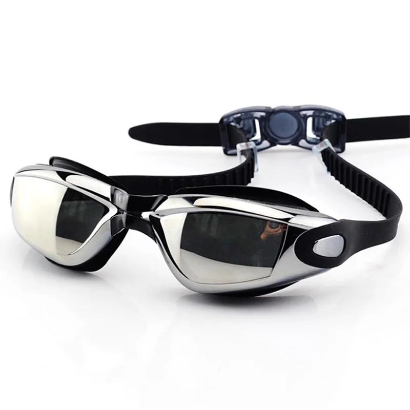 Swimming Goggles for Men & Women โ Anti-Fog UV Protection, Waterproof, Adjustable Silicone Swim Goggles for Adults & Kids