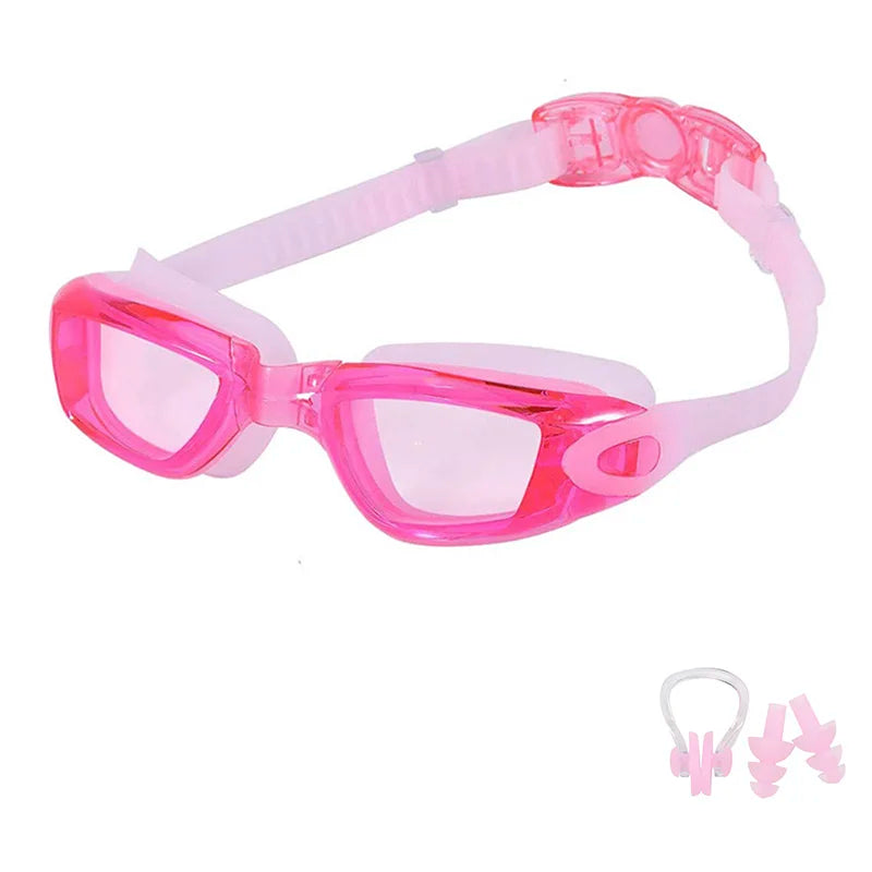 Swimming Goggles for Men & Women โ Anti-Fog UV Protection, Waterproof, Adjustable Silicone Swim Goggles for Adults & Kids