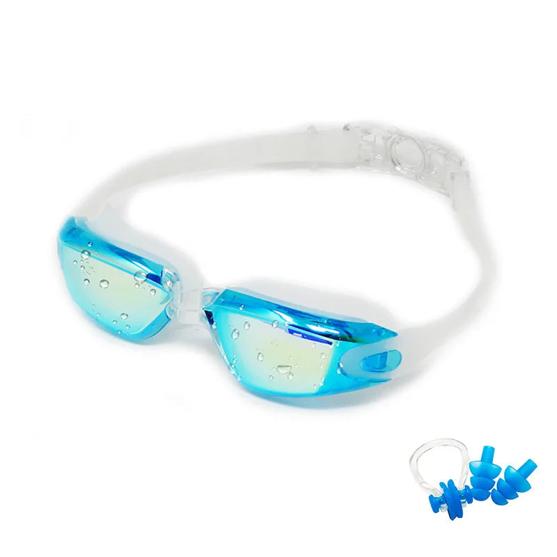 Swimming Goggles for Men & Women โ Anti-Fog UV Protection, Waterproof, Adjustable Silicone Swim Goggles for Adults & Kids