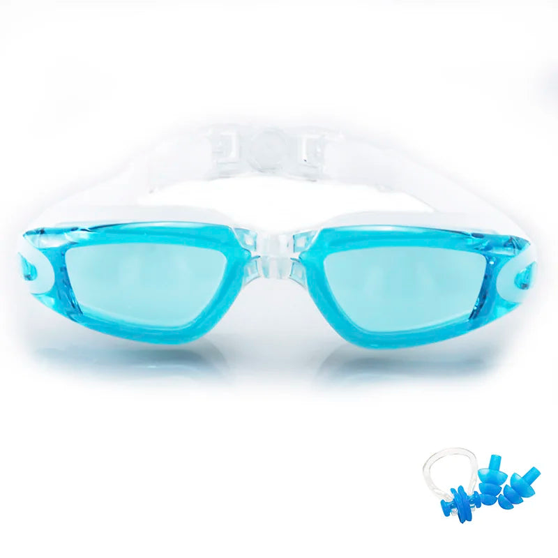 Swimming Goggles for Men & Women โ Anti-Fog UV Protection, Waterproof, Adjustable Silicone Swim Goggles for Adults & Kids