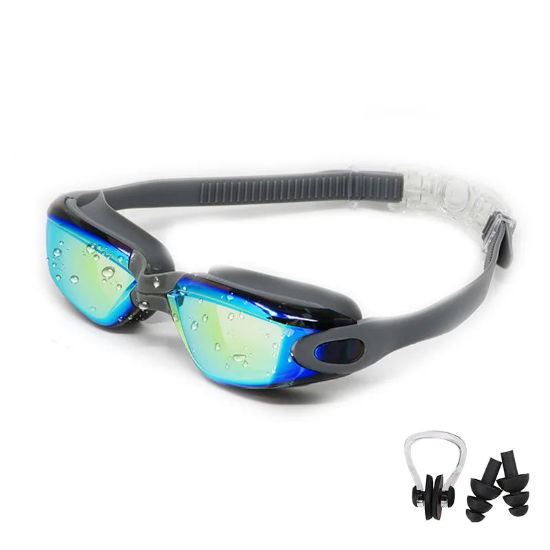 Swimming Goggles for Men & Women โ Anti-Fog UV Protection, Waterproof, Adjustable Silicone Swim Goggles for Adults & Kids