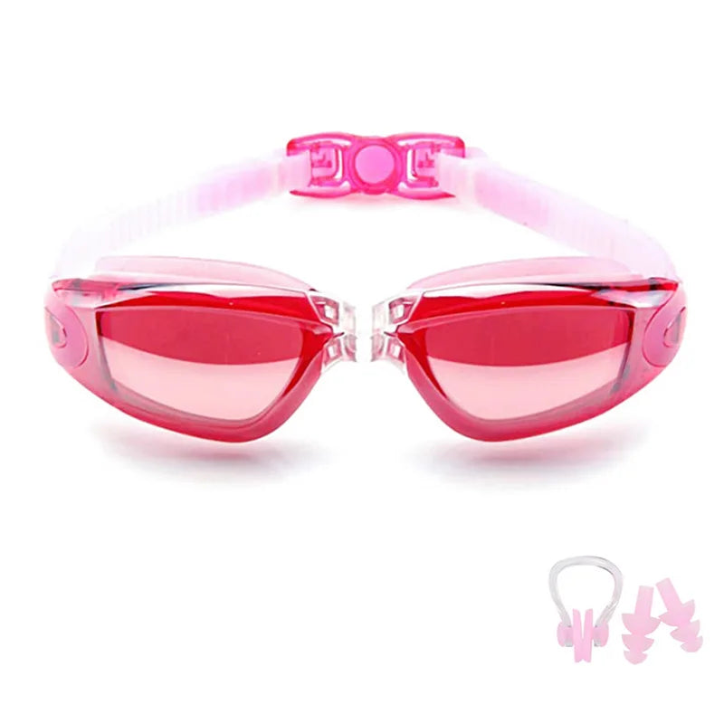 Swimming Goggles for Men & Women โ Anti-Fog UV Protection, Waterproof, Adjustable Silicone Swim Goggles for Adults & Kids