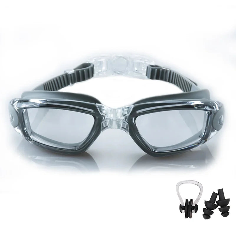 Swimming Goggles for Men & Women โ Anti-Fog UV Protection, Waterproof, Adjustable Silicone Swim Goggles for Adults & Kids