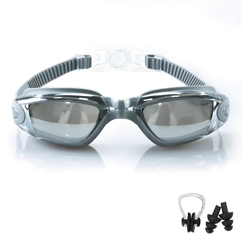 Swimming Goggles for Men & Women โ Anti-Fog UV Protection, Waterproof, Adjustable Silicone Swim Goggles for Adults & Kids
