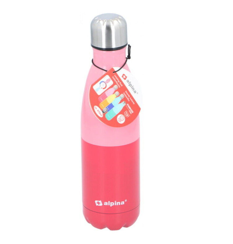 Stainless Steel Water Bottle Double Wall Vacuum Insulated Metal Flask Gym Sport