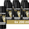 Gold Bodyspray 48 Hours of Odour-Busting Zinc Tech Deodorant to Finish Your Style 6X 200 Ml