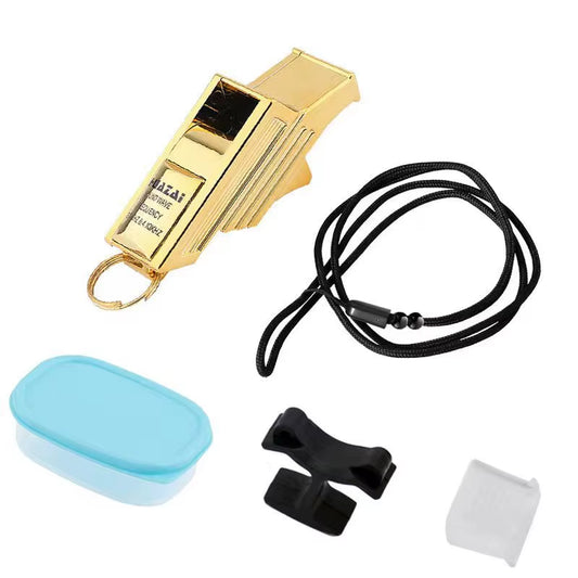 Professional Soccer Referee Whistles Grey/Silver Big Sound Football Whistles Seedless Plastic Whistles Basketball Whistles