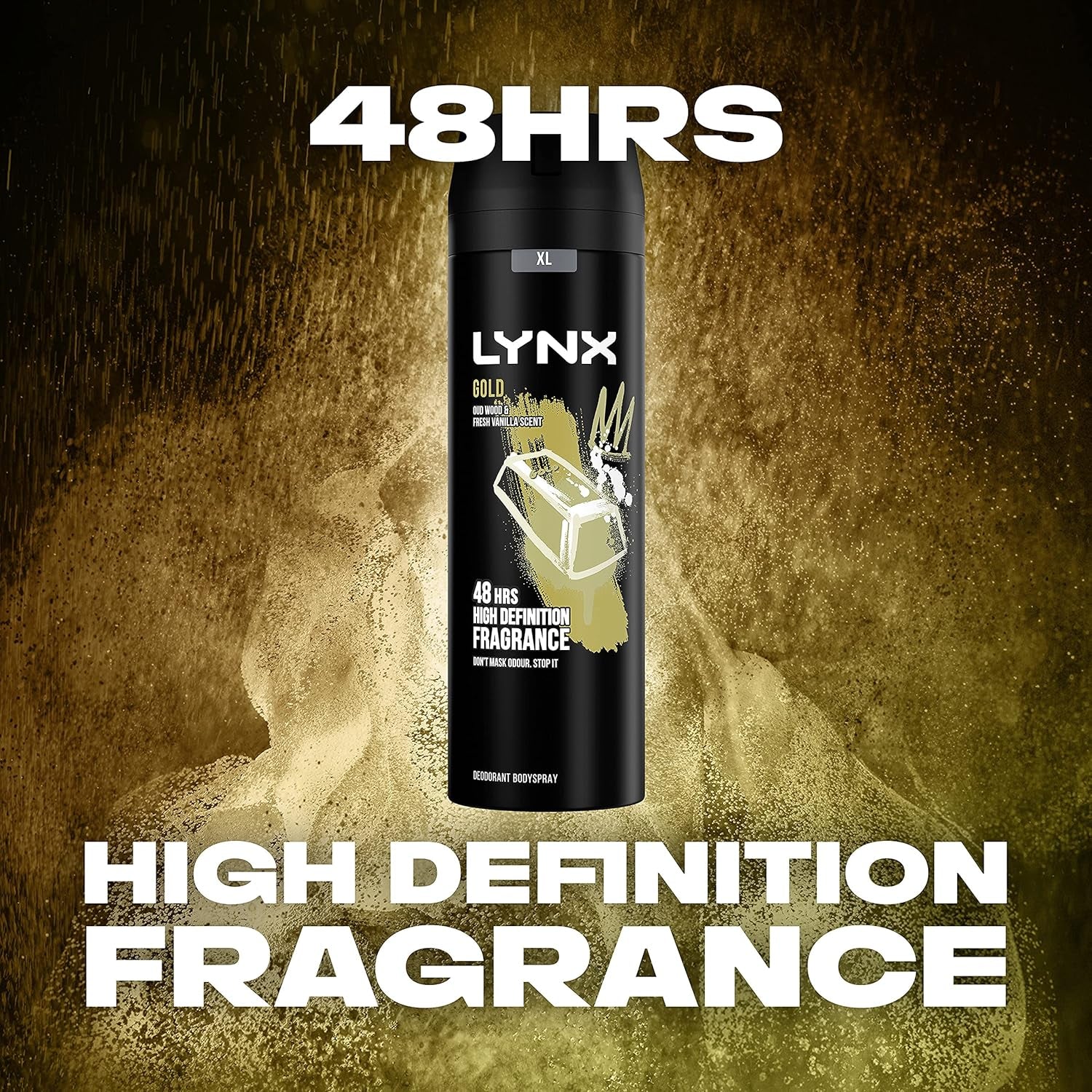 Gold Bodyspray 48 Hours of Odour-Busting Zinc Tech Deodorant to Finish Your Style 6X 200 Ml