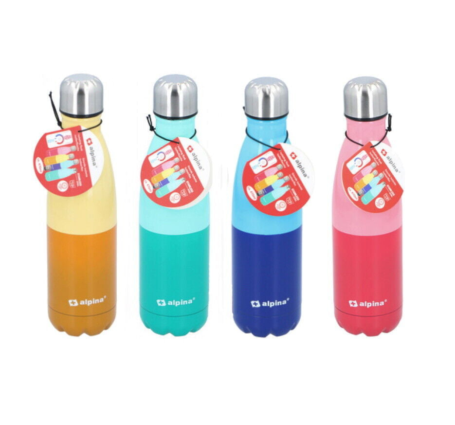 Stainless Steel Water Bottle Double Wall Vacuum Insulated Metal Flask Gym Sport
