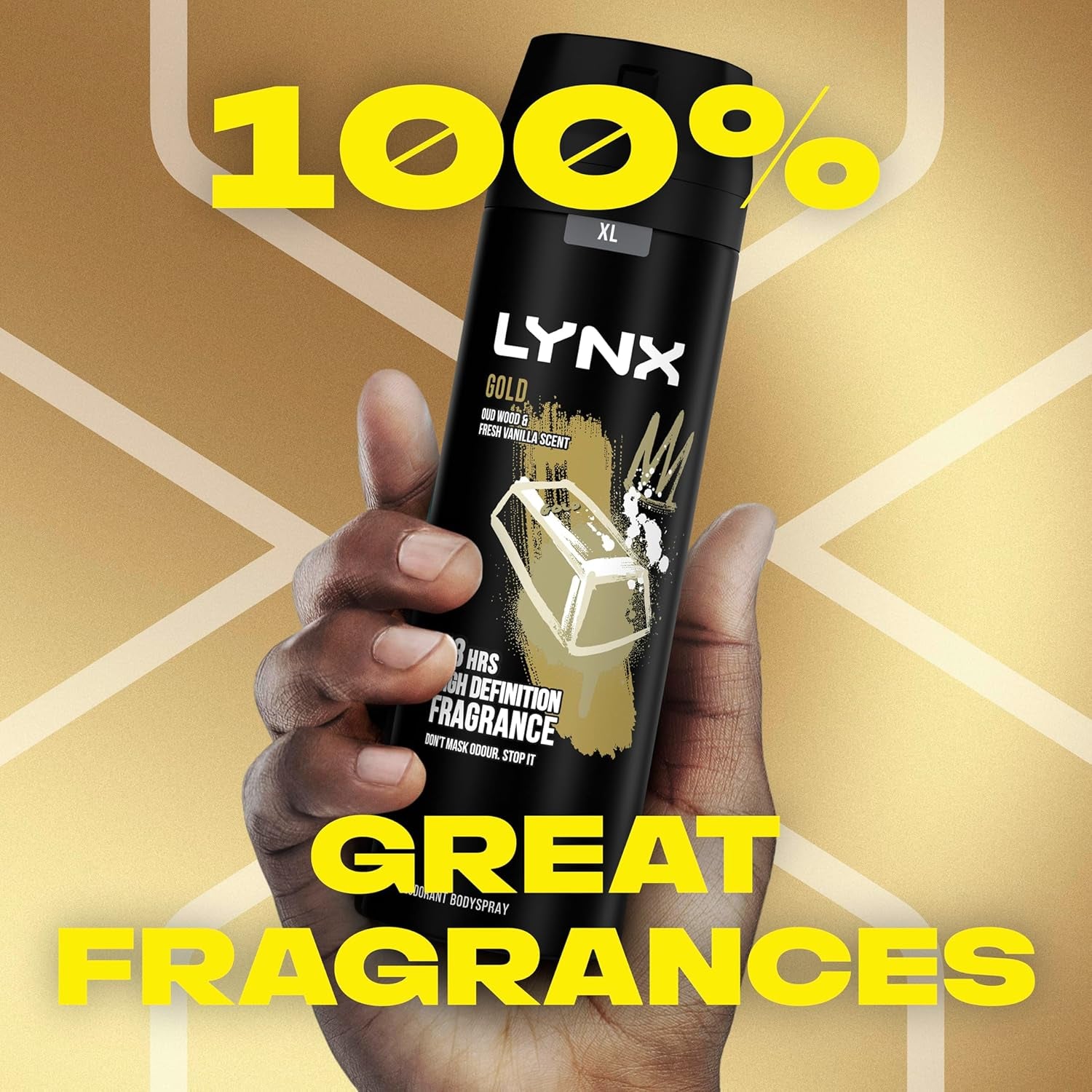 Gold Bodyspray 48 Hours of Odour-Busting Zinc Tech Deodorant to Finish Your Style 6X 200 Ml