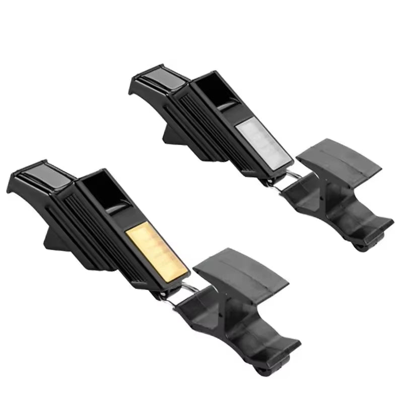 Professional Soccer Referee Whistles Grey/Silver Big Sound Football Whistles Seedless Plastic Whistles Basketball Whistles